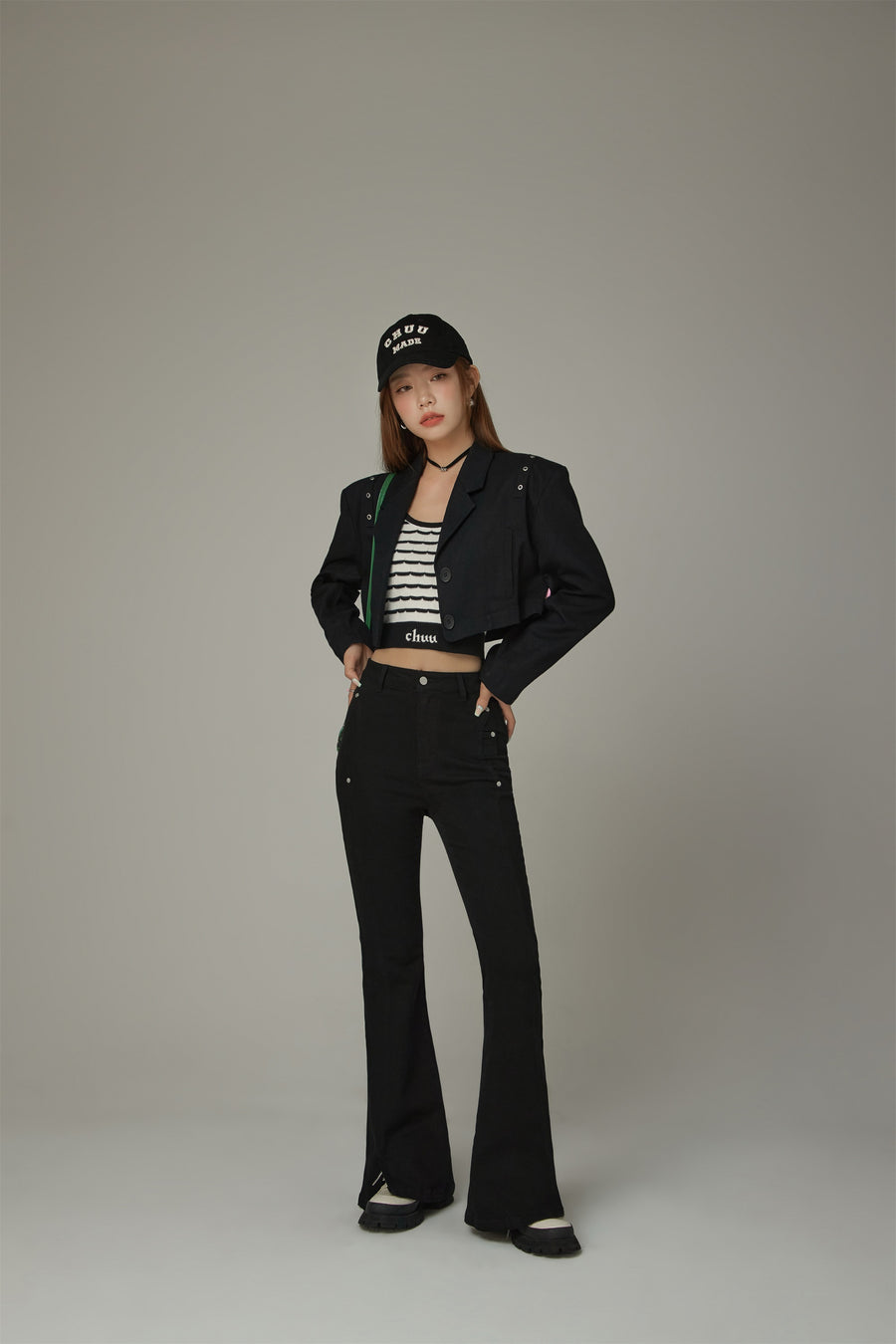 CHUU Crop Boxy Jacket