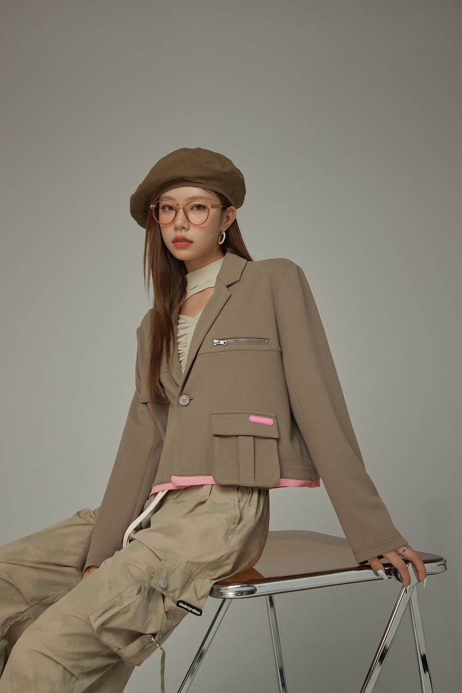 CHUU Color Point Pocket Jacket