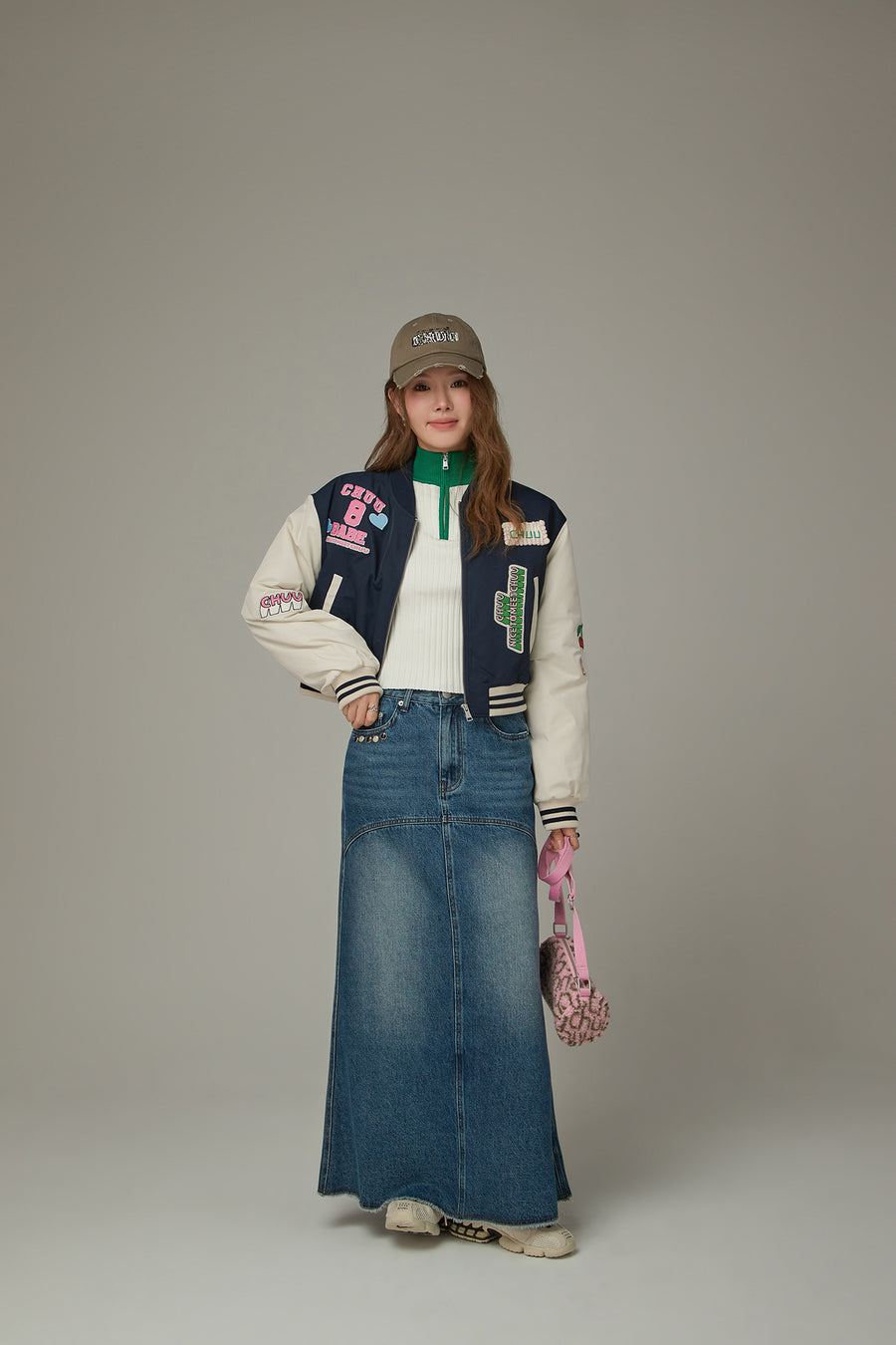 CHUU Varsity Boxy Sporty Jacket