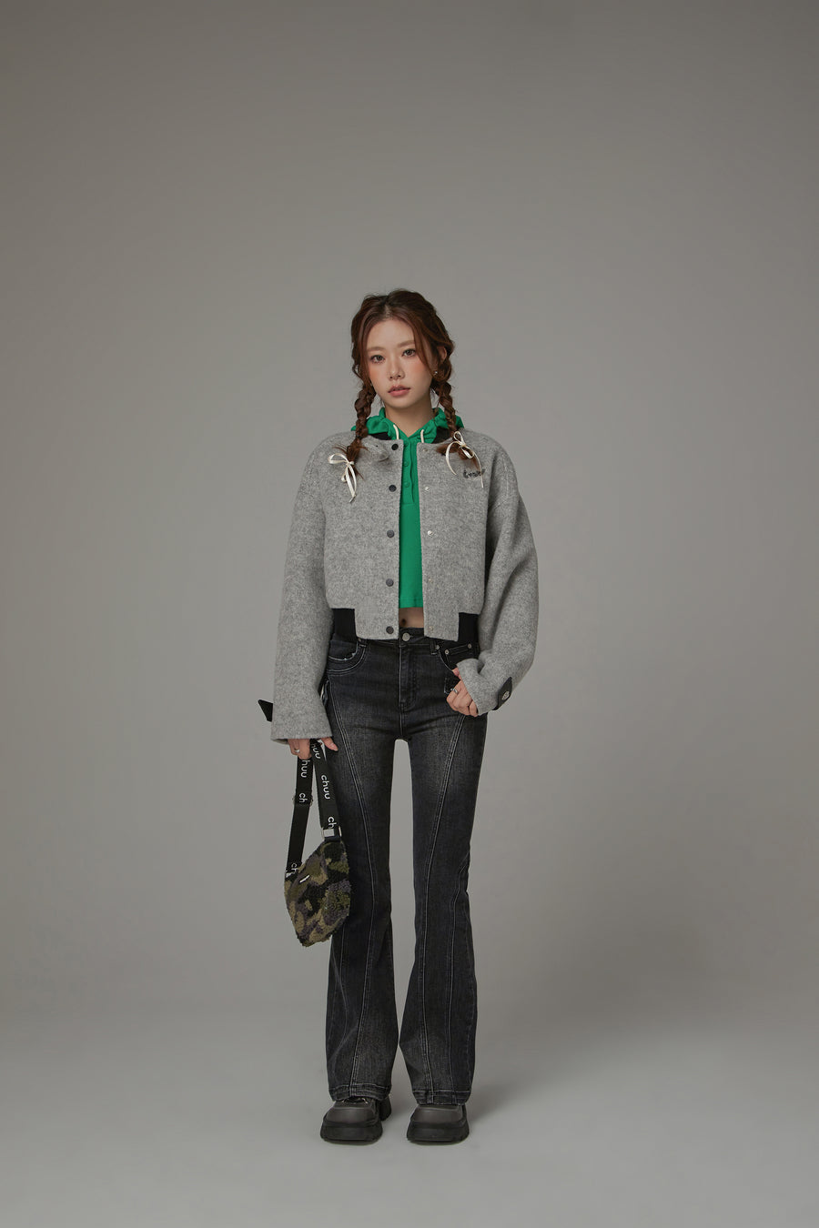 CHUU Raglan Two Toned Jacket