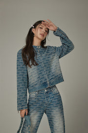 Logo Lettering Denim Jacket