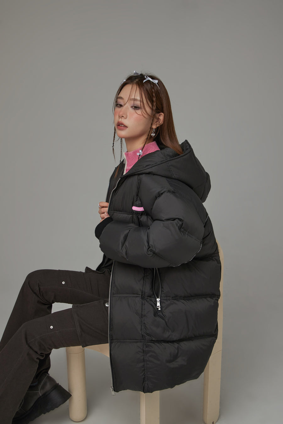 CHUU Hooded Duck Down Padded Jacket