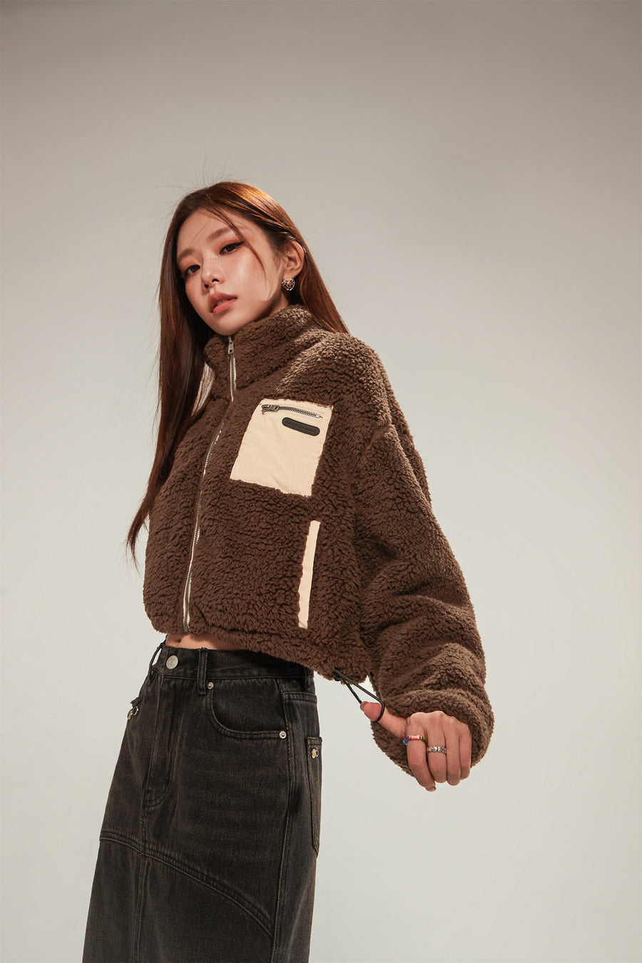 CHUU Daily Color Fleece Jacket
