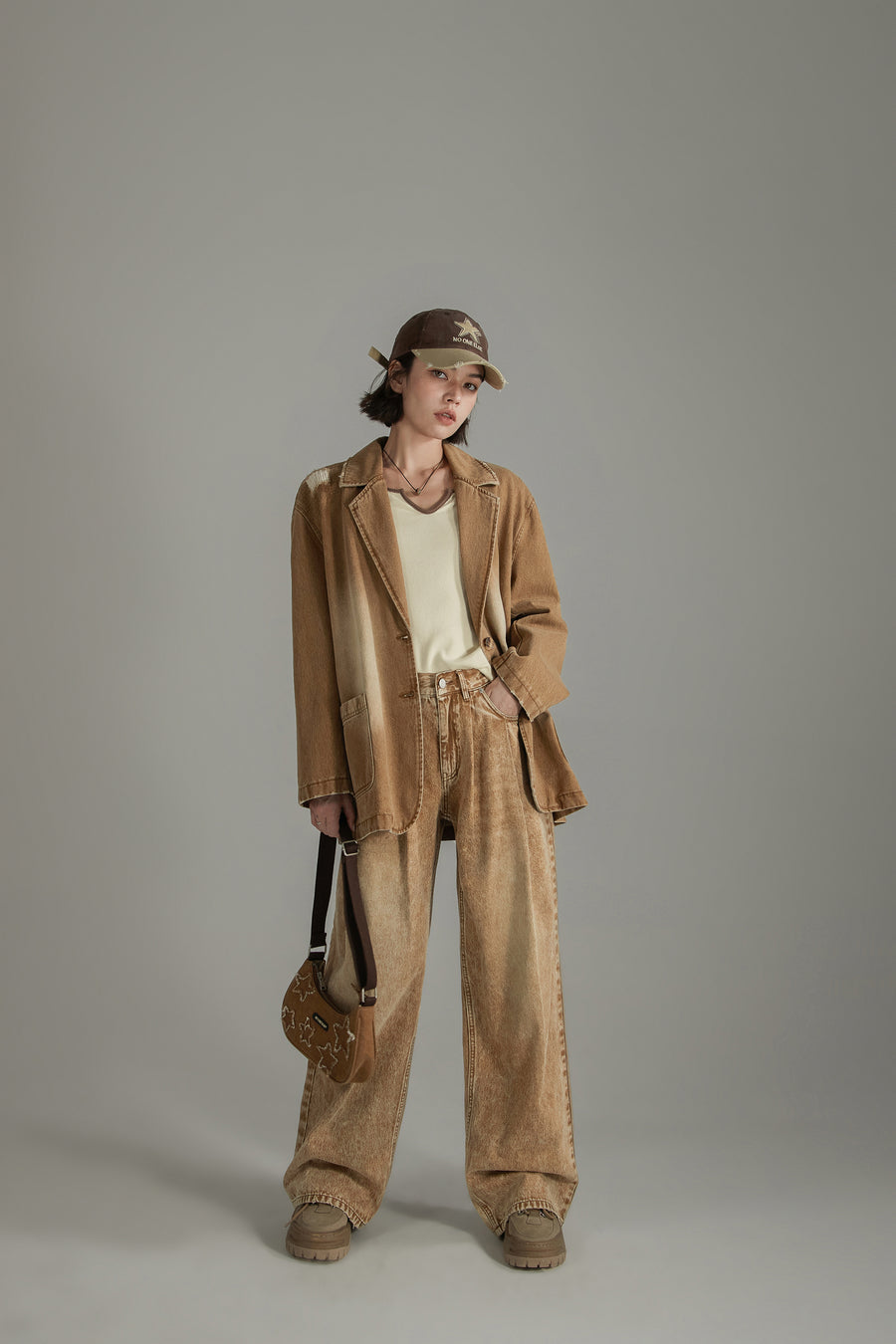 CHUU Boxy Single Blazer Jacket