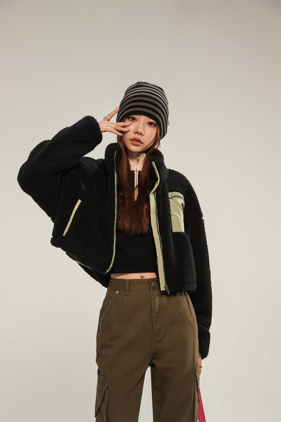 CHUU Daily Color Fleece Jacket