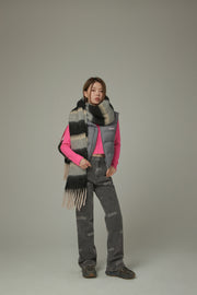 Logo Lettering Bootcut Denim Jeans