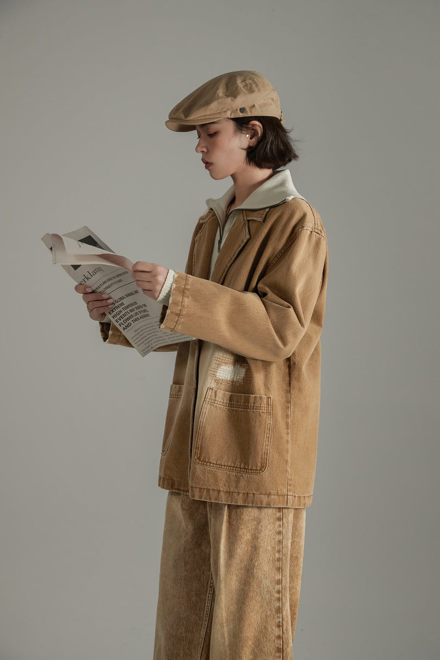 CHUU Boxy Single Blazer Jacket