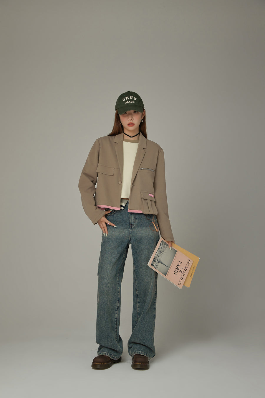 CHUU Color Point Pocket Jacket