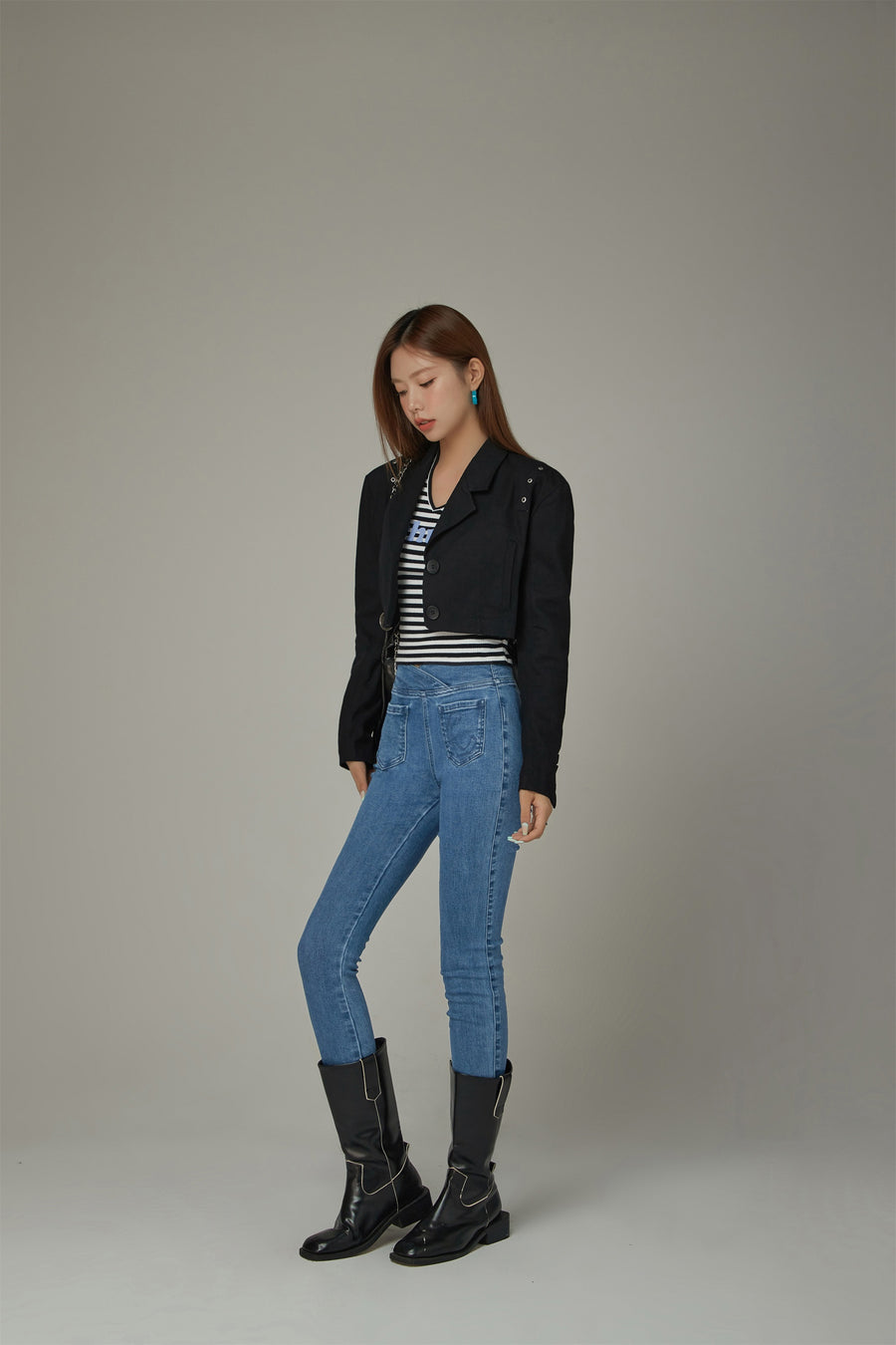 CHUU Crop Boxy Jacket