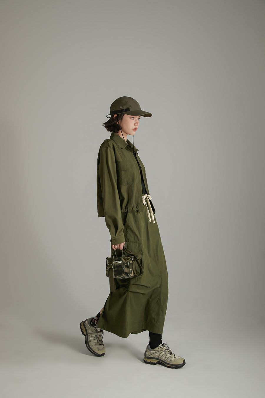 CHUU Polo Neck Simple Jacket