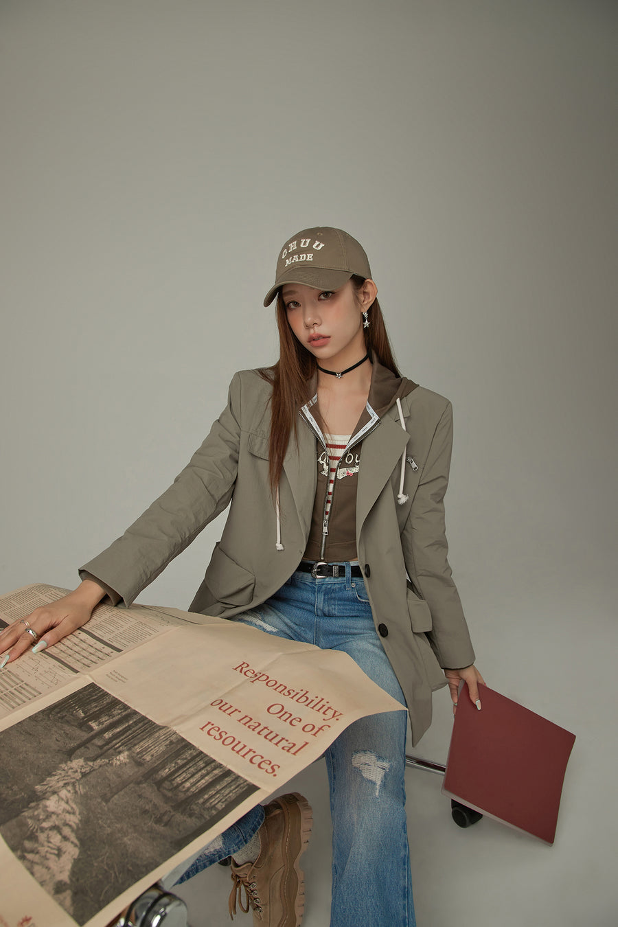 CHUU Big Pocket Boxy Jacket