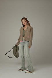 Color Point Pocket Jacket