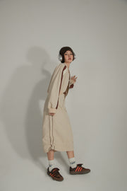 Raglan Sleeve Color Contrast Field Jacket