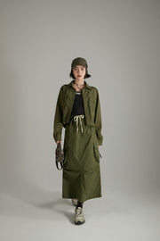 Polo Neck Simple Jacket