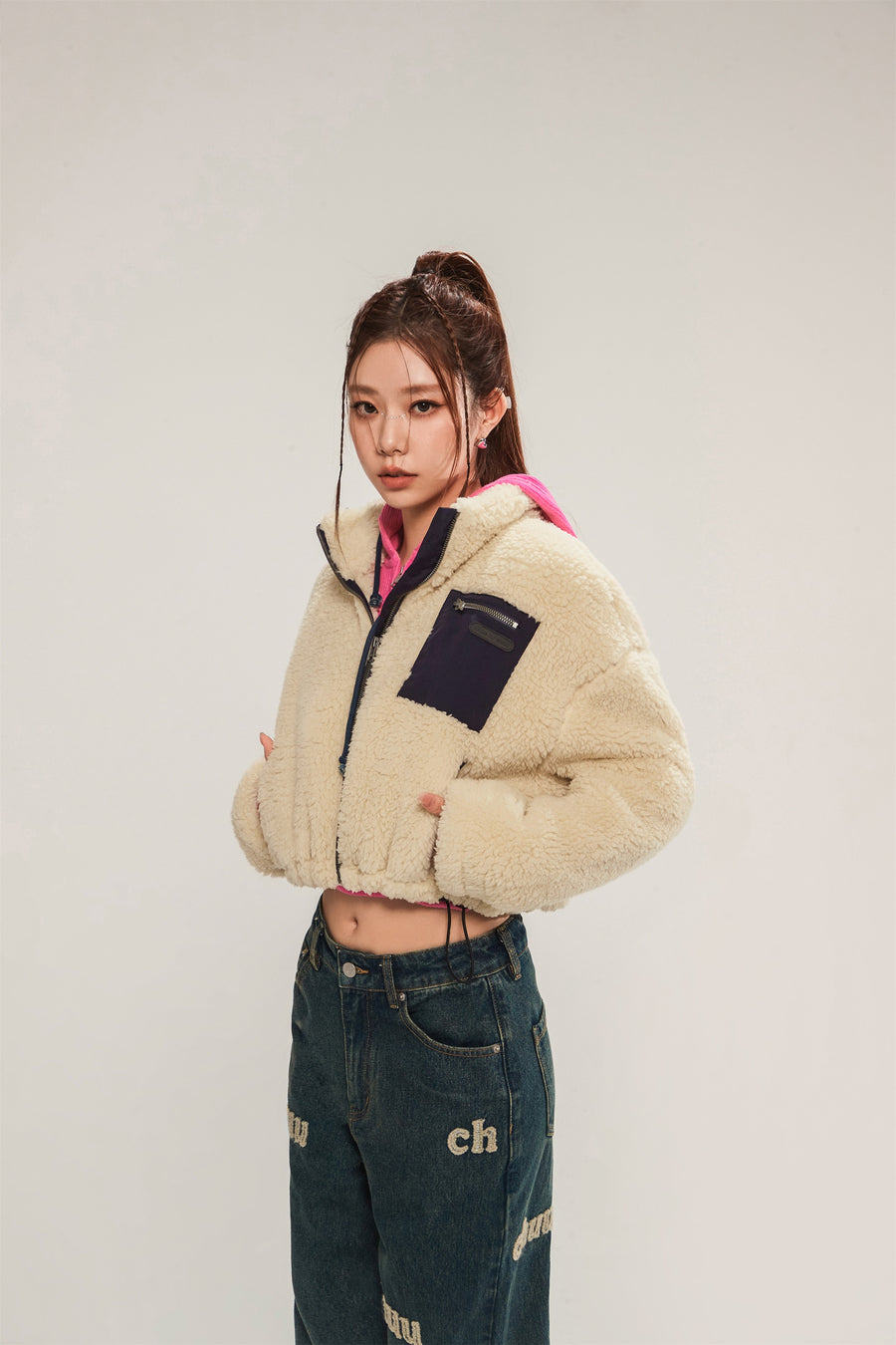 CHUU Daily Color Fleece Jacket