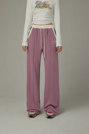 Color Combination Wide Pants