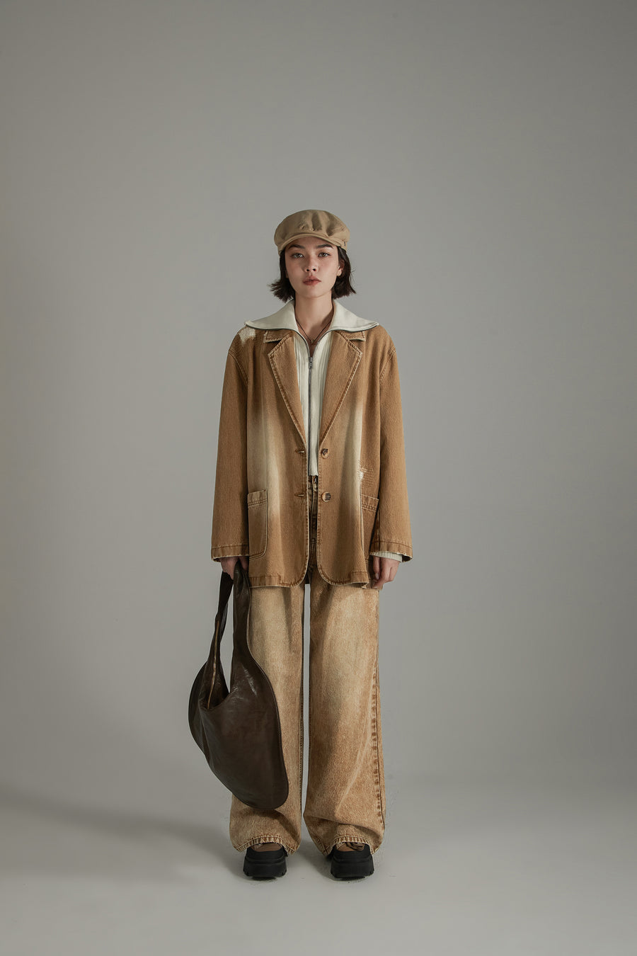 CHUU Boxy Single Blazer Jacket