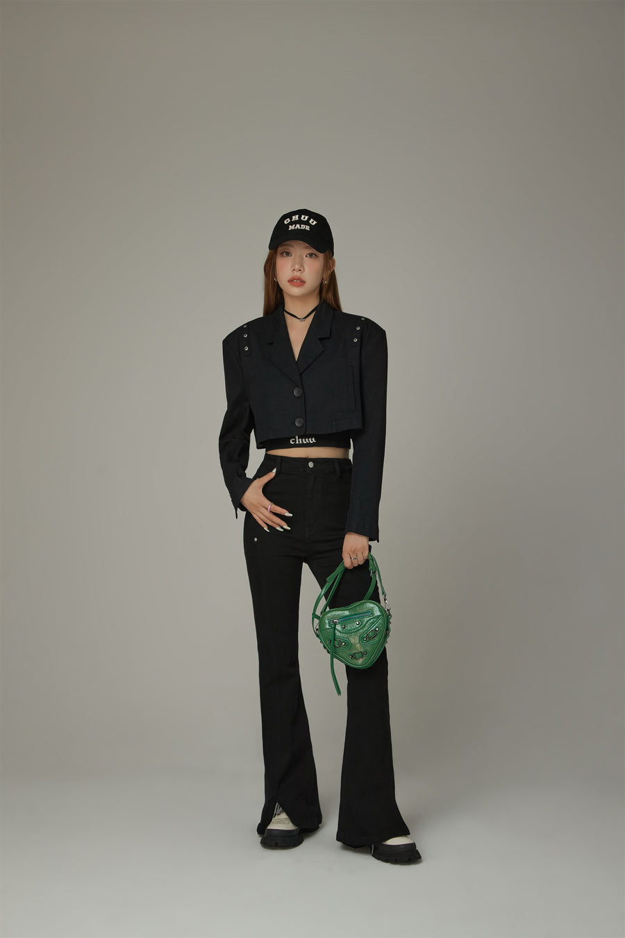 CHUU Crop Boxy Jacket