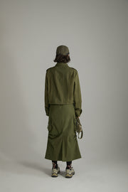 Polo Neck Simple Jacket