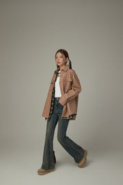 Pocket Leather Shacket