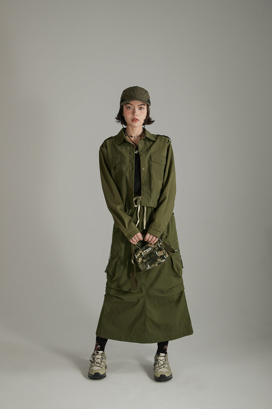 CHUU Polo Neck Simple Jacket