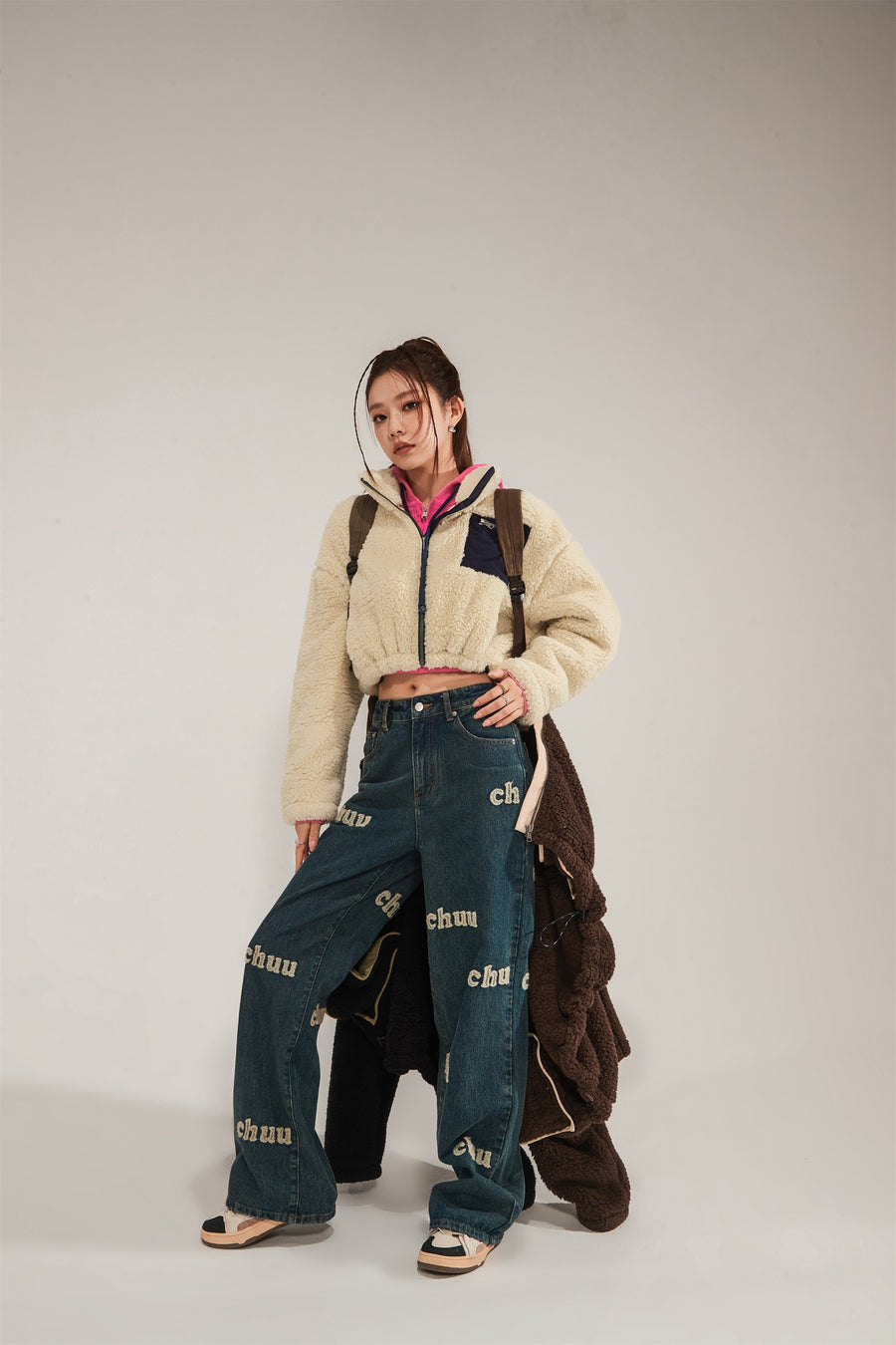 CHUU Daily Color Fleece Jacket