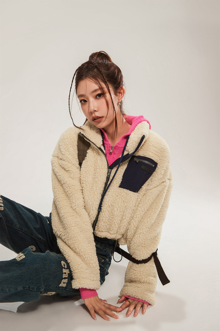 CHUU Daily Color Fleece Jacket