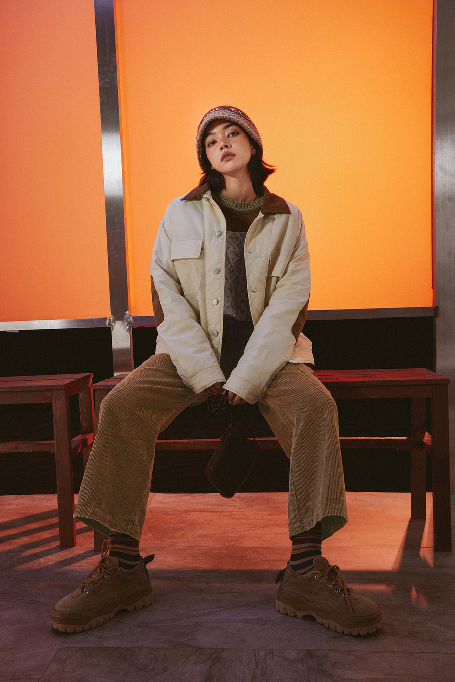 CHUU Corduroy Collar Jacket