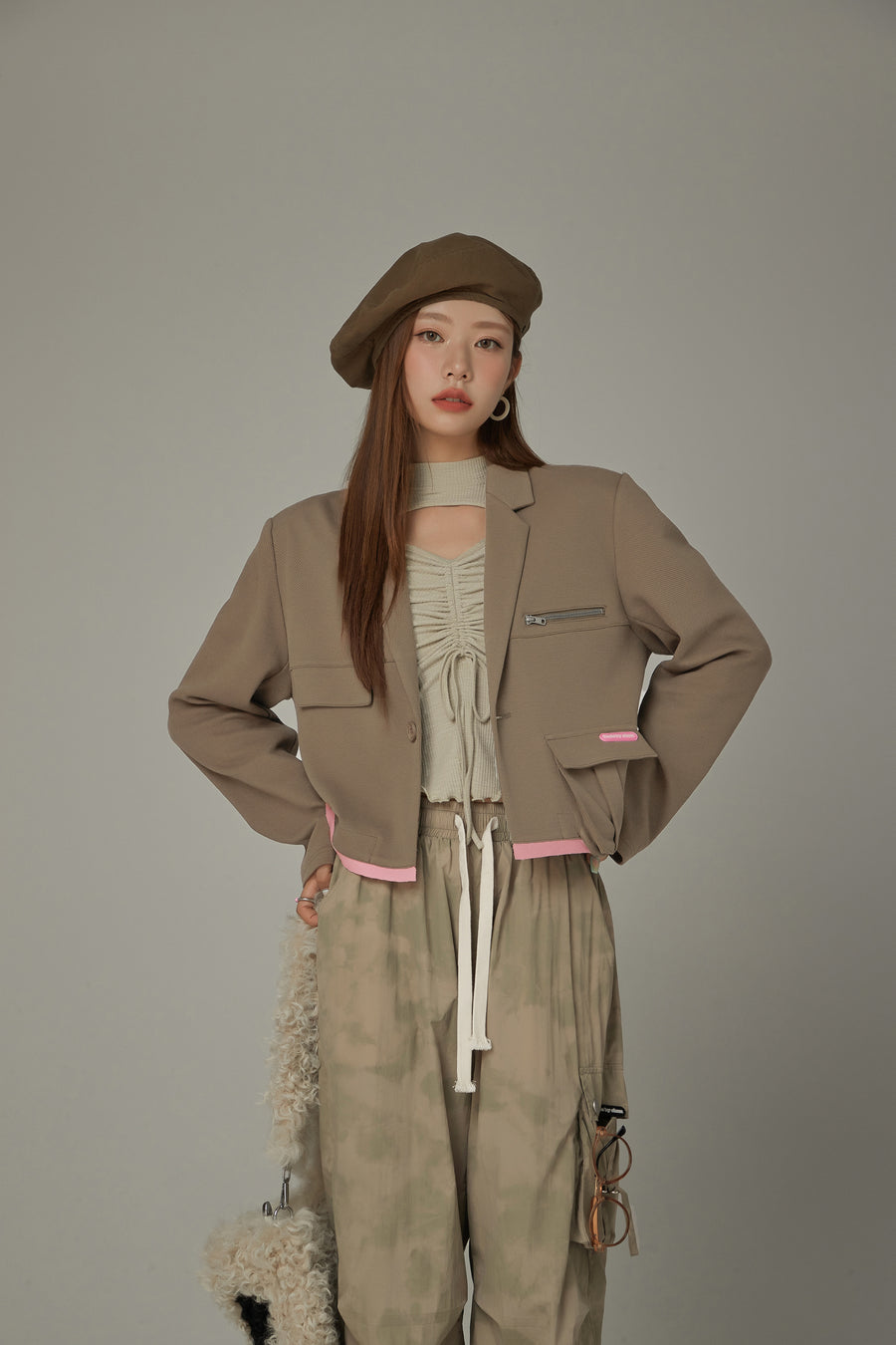 CHUU Color Point Pocket Jacket
