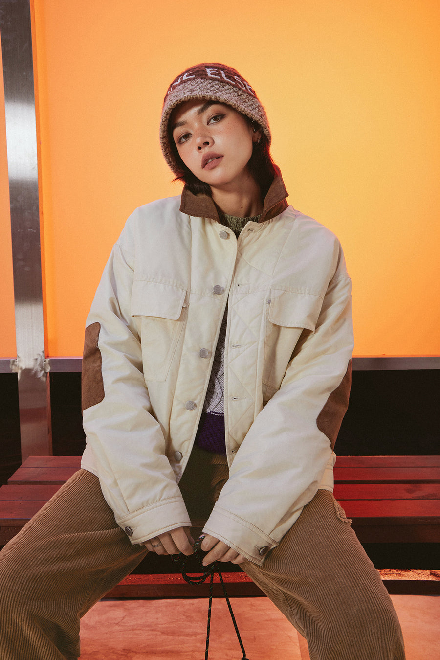 CHUU Corduroy Collar Jacket
