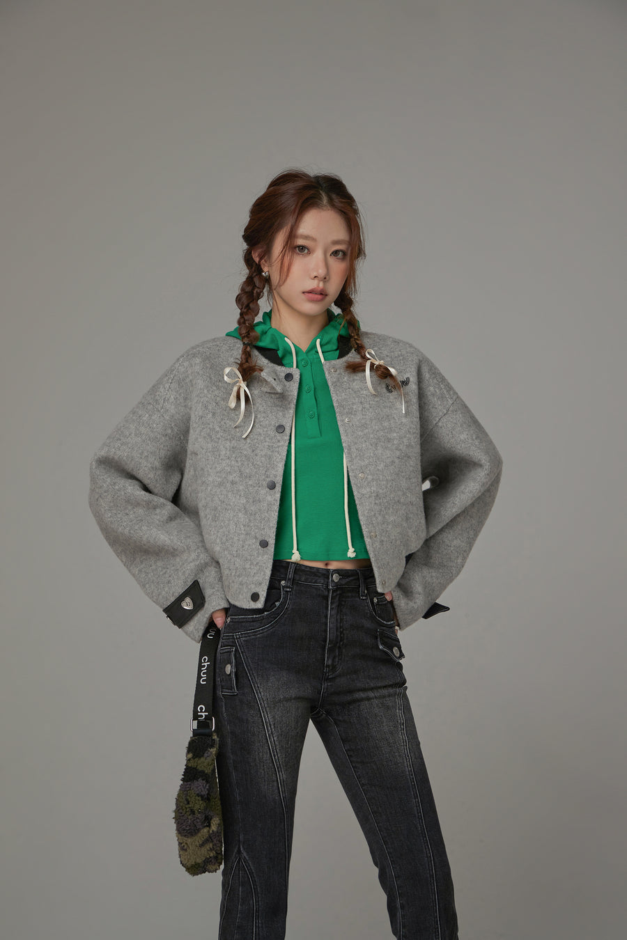 CHUU Raglan Two Toned Jacket