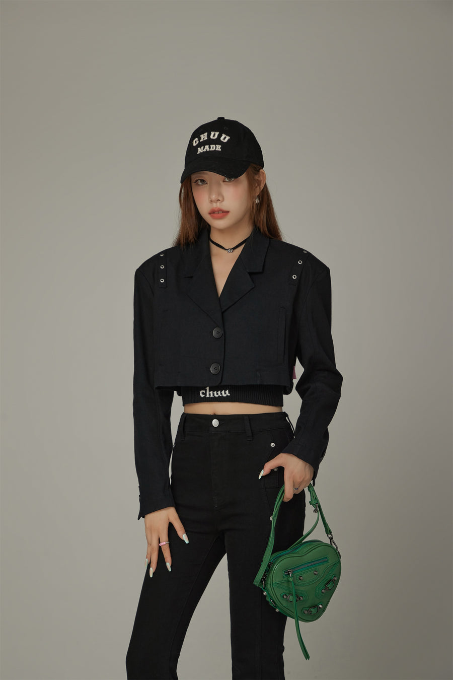 CHUU Crop Boxy Jacket