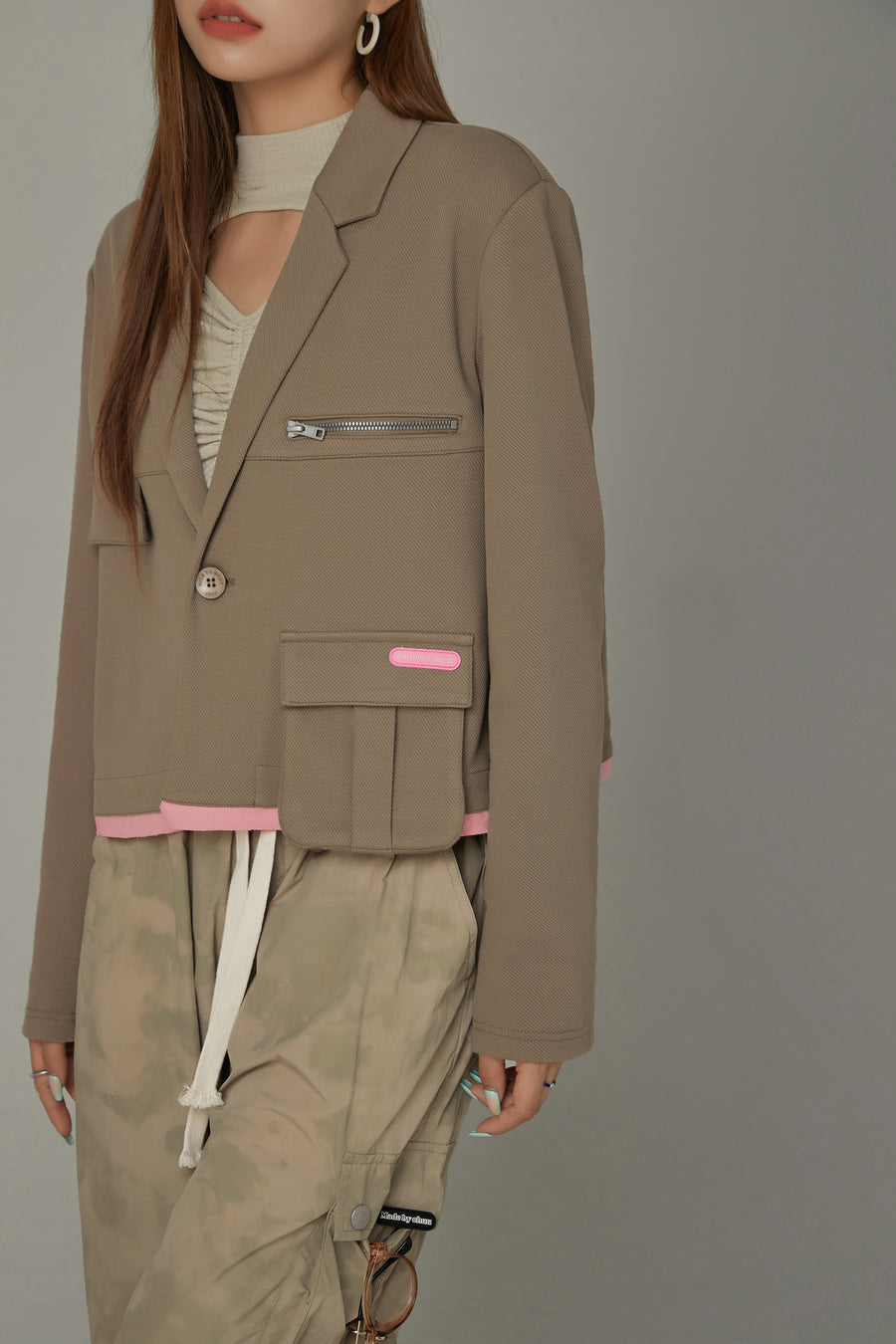 CHUU Color Point Pocket Jacket