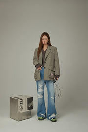 Big Pocket Boxy Jacket