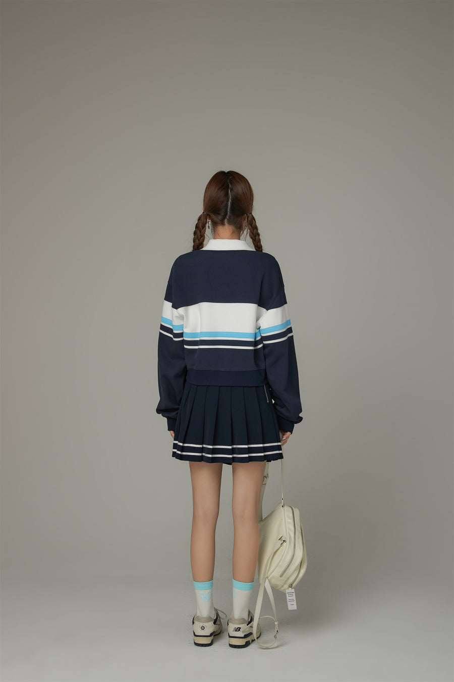 CHUU Logo Sporty Zip-Up Boxy Jacket