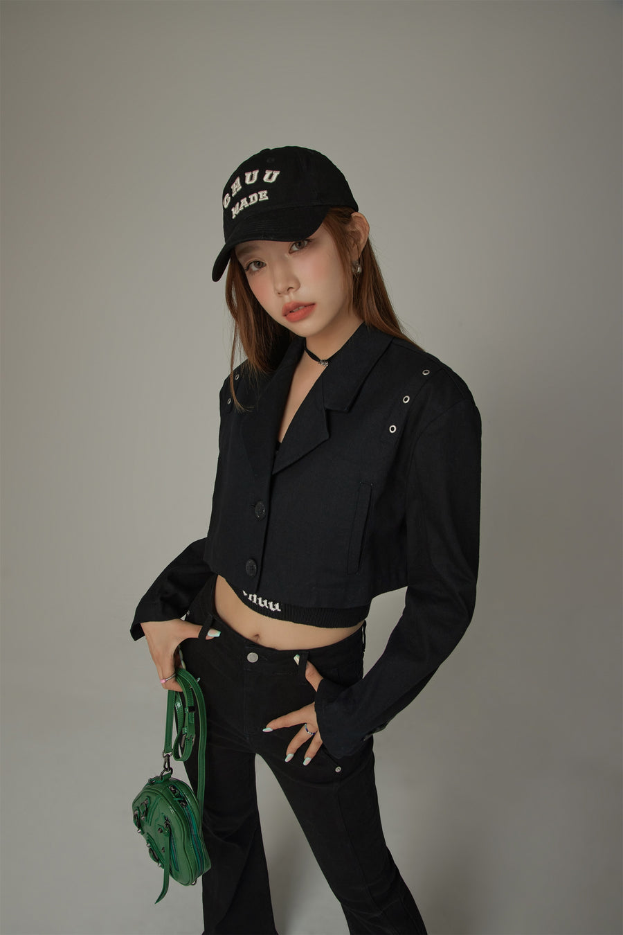 CHUU Crop Boxy Jacket
