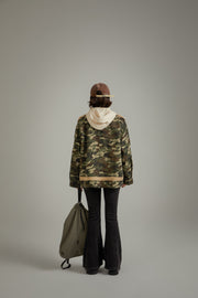 Pocket Camouflage Zip-Up Jacket