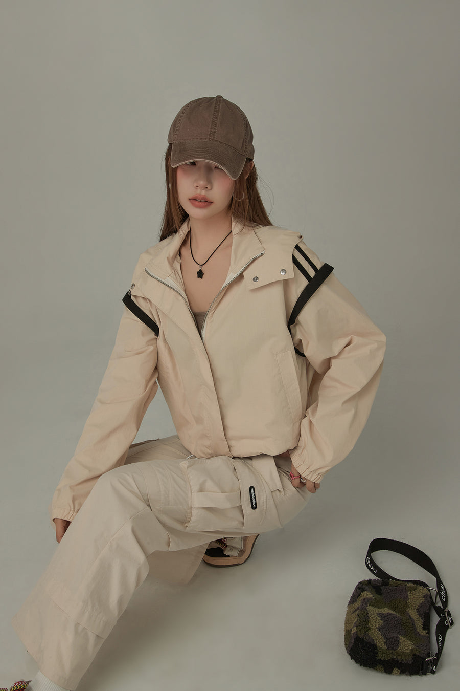 CHUU Oversized Hooded Lined Jacket