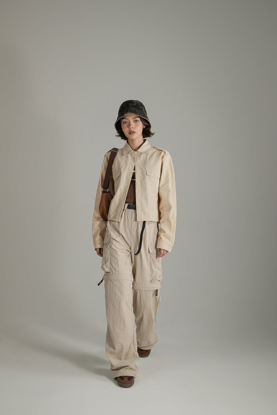 CHUU Polo Neck Simple Jacket