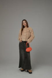 Cozy Fur Button Jacket