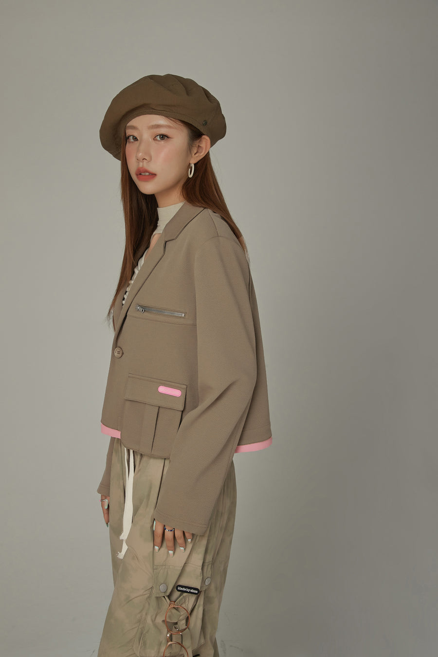 CHUU Color Point Pocket Jacket