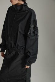 High Neck Pocket Jacket