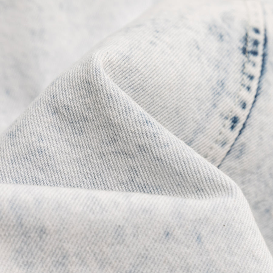 CHUU Frayed Hem Denim Jacket