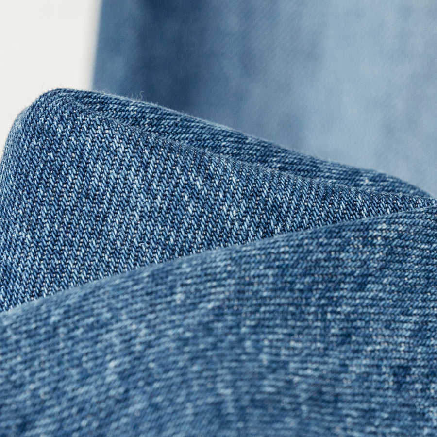 CHUU Lined High Waisted Button Wide Denim Jeans