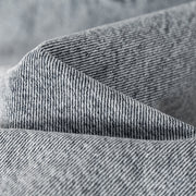 High Waist Colorblocked Double Button Illusion Straight Jeans