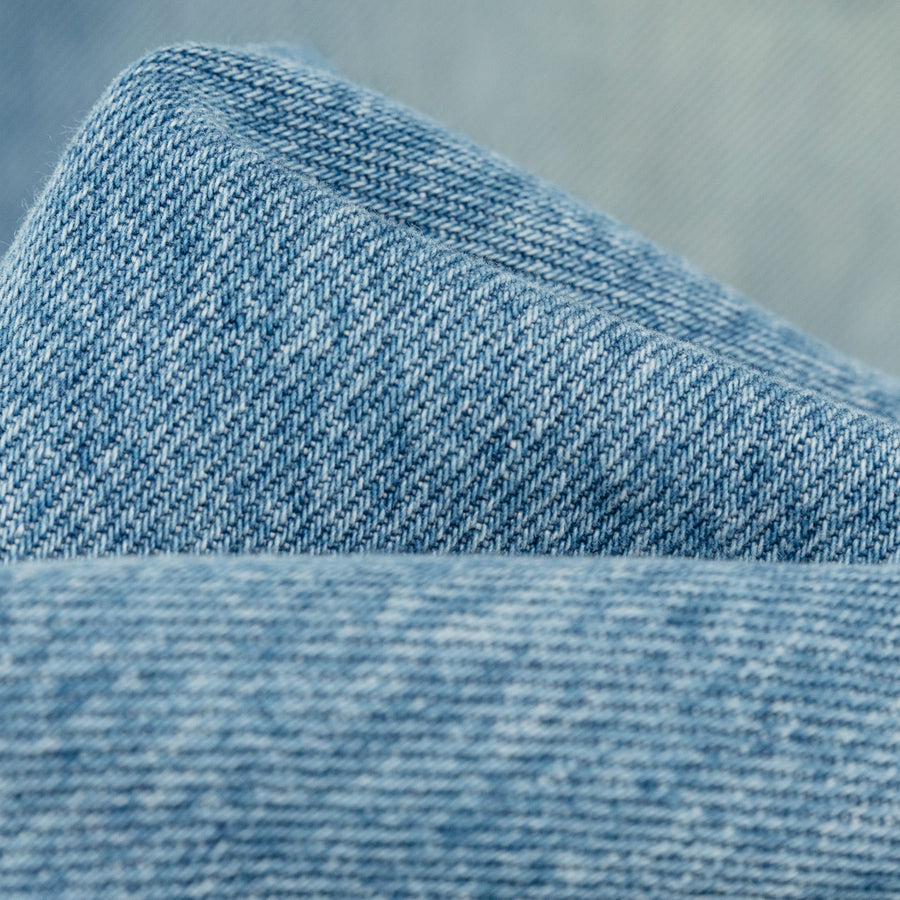 CHUU Front Pocket Design Wide Straight Denim Jeans