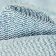 Raw Hem Ripped Loose Fit Wide Denim Jeans