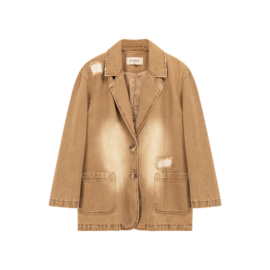CHUU Boxy Single Blazer Jacket