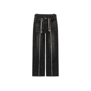 Fryaed Line Stitch String Denim Jeans