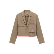 Color Point Pocket Jacket